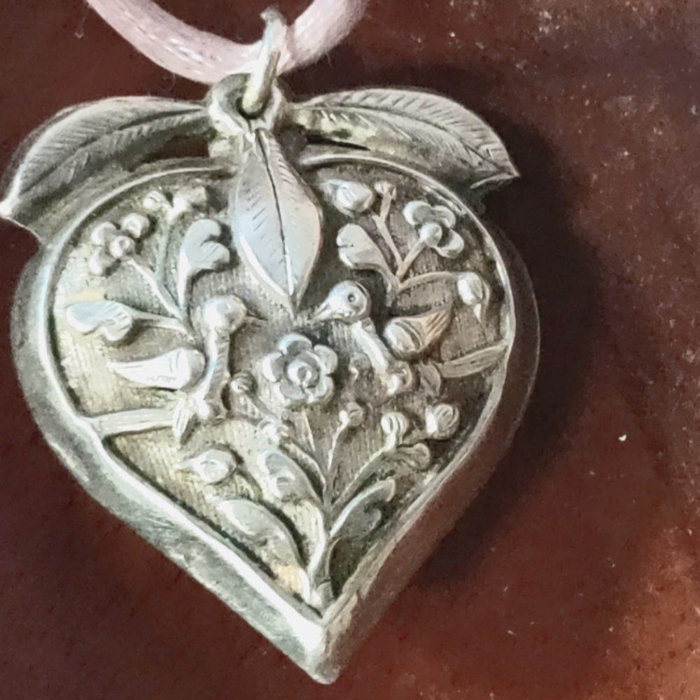 Sterling Silver Hand Hammered Heart
